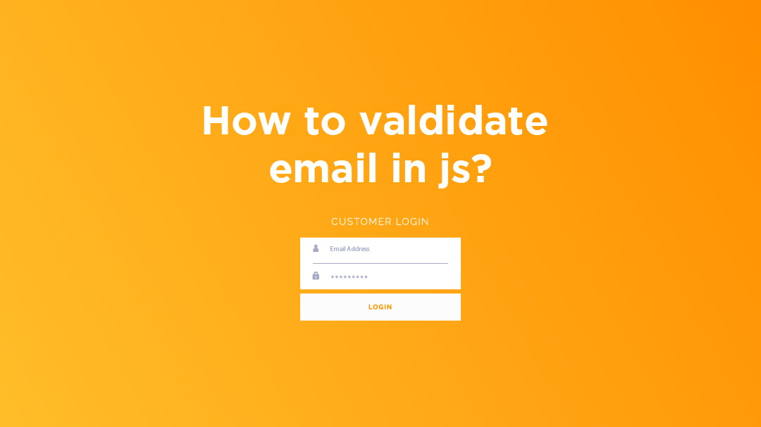 how to validate email in js